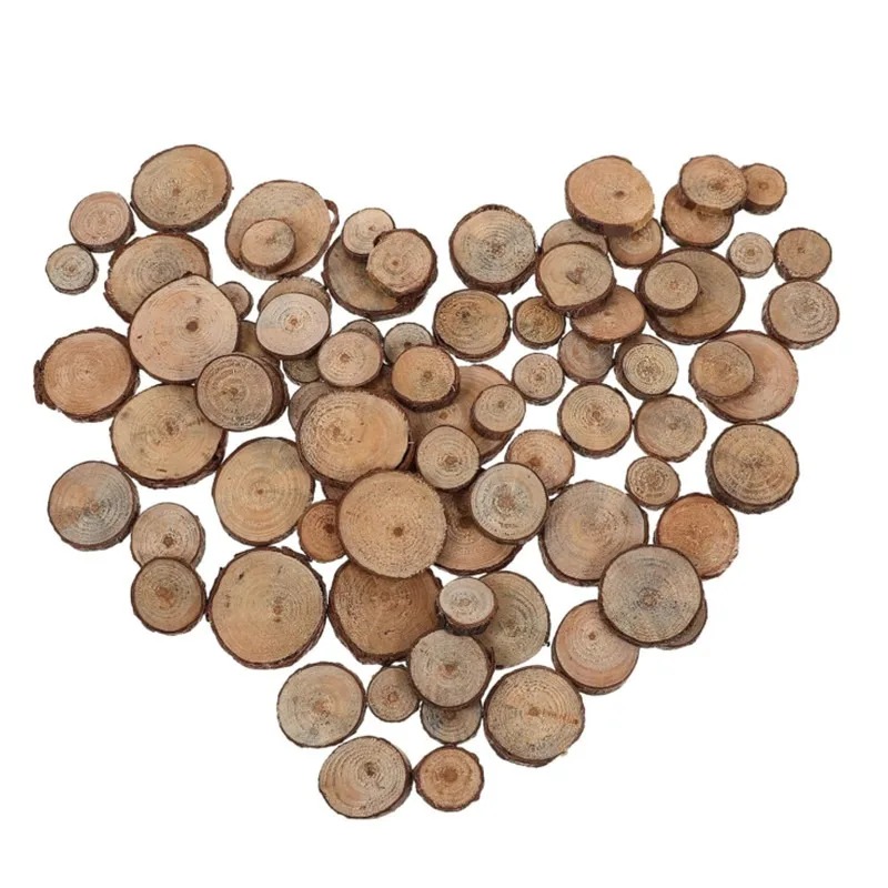Oud Wood Chip - 30PCS 1-3CM Onvoltooide Houten Plakjes voor