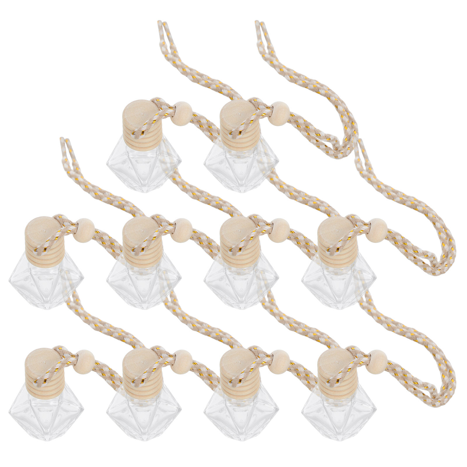 Unique Perfume Fragrance - 10 stuks auto-hangparfumflesjes, uniek design, luchtreiniger,