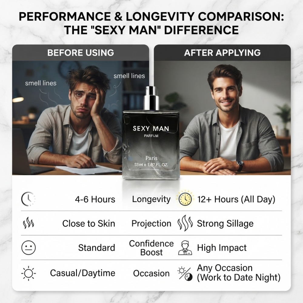 55ML Sexy Man Parfum Langdurig - Unique Perfume Fragrance recensie en prijs