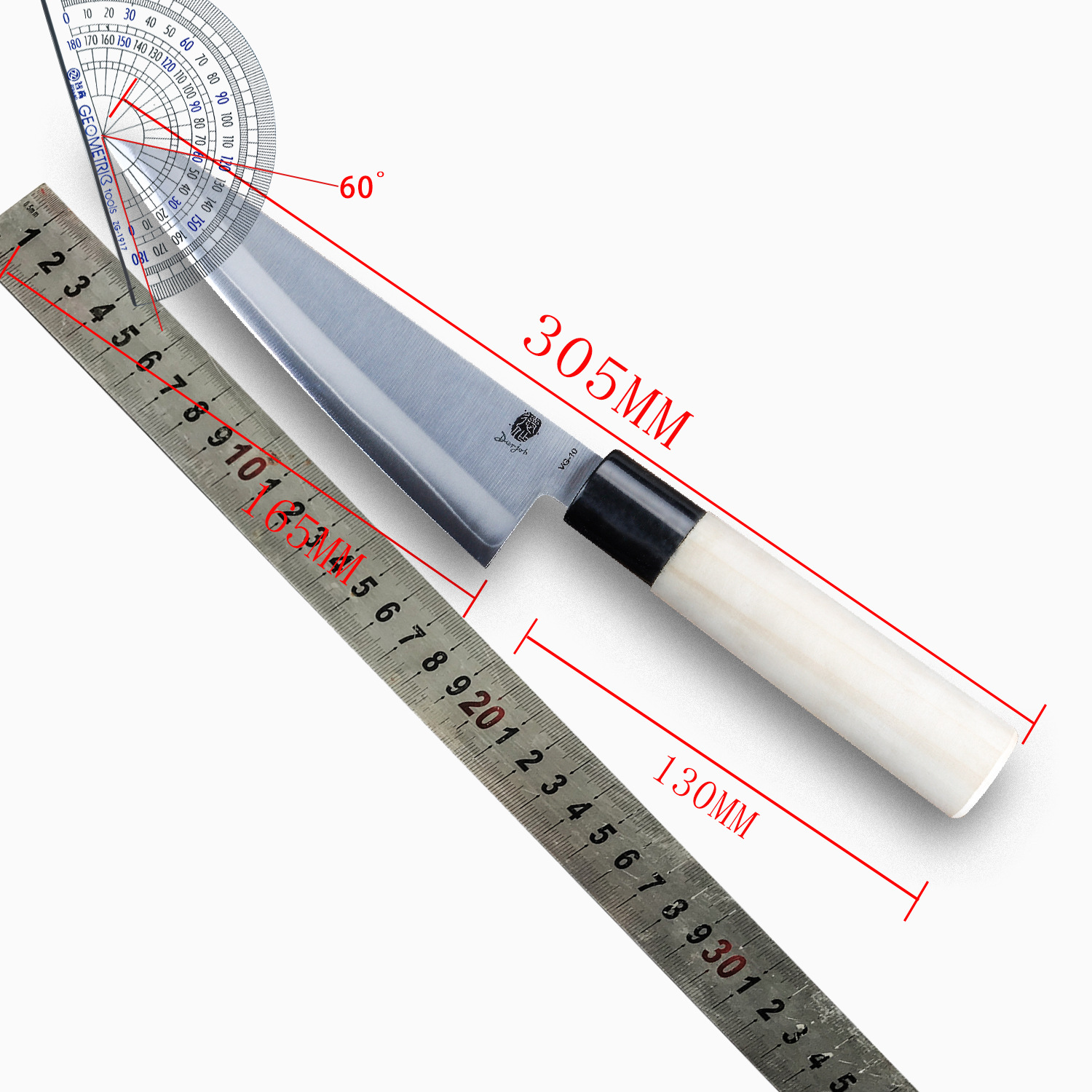6,5 inch Kiritsuke-mes VG10 Sa - Oud Wood Chip recensie en prijs