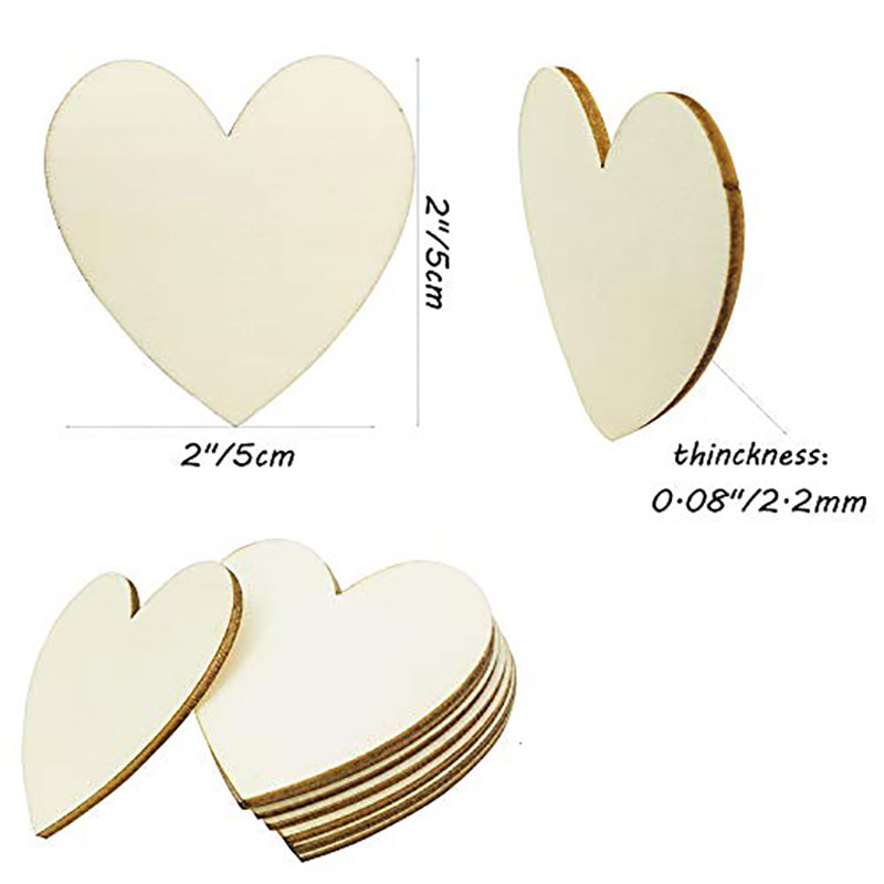 3-100Pcs Unfinished Houten Har - Oud Wood Chip recensie en prijs