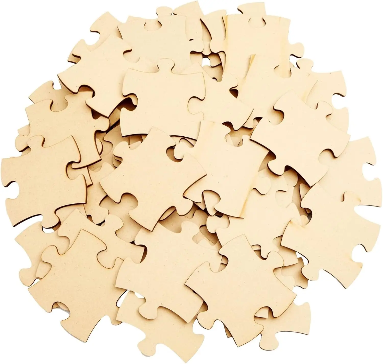 Natuurlijke bruine MDF puzzelc - Oud Wood Chip recensie en prijs
