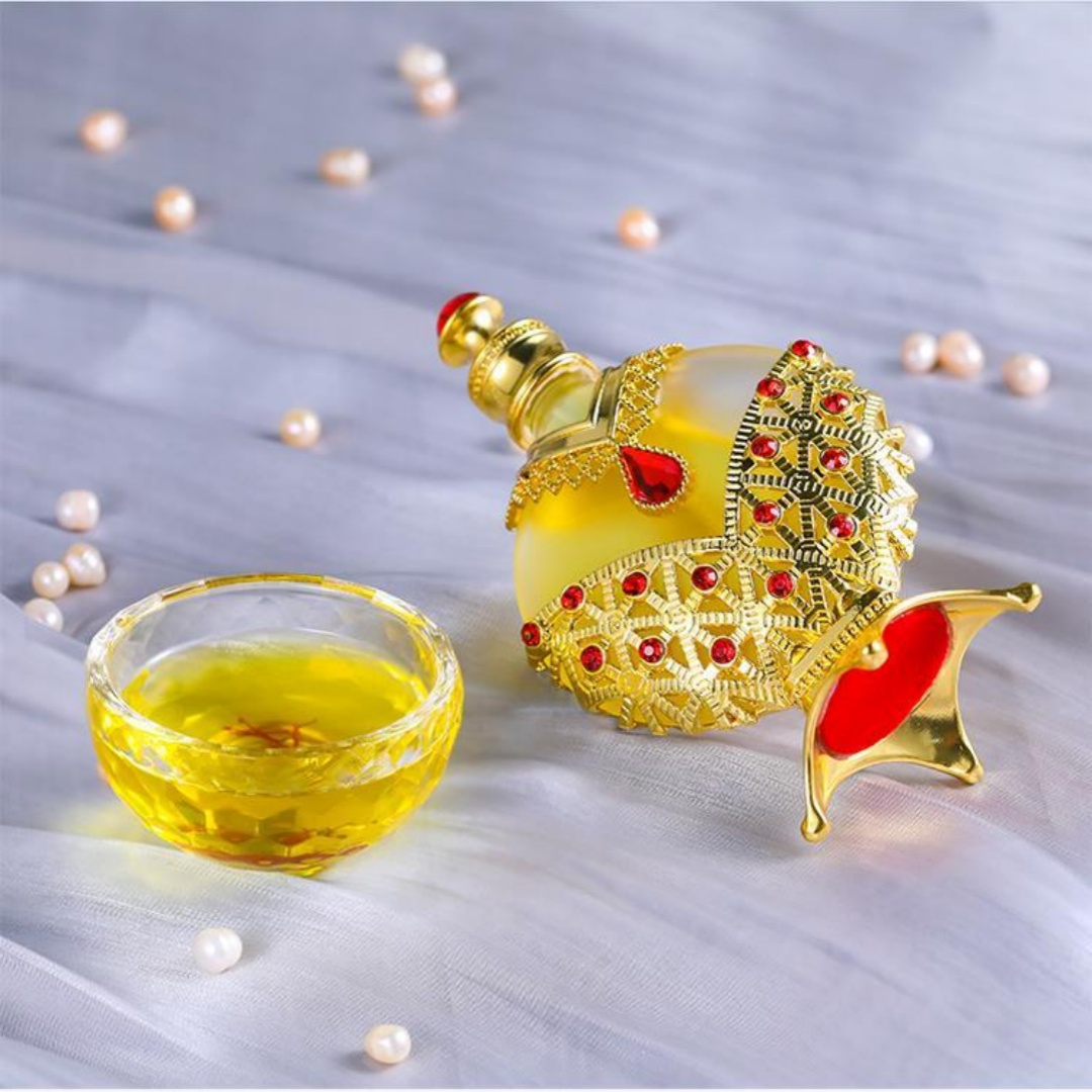 Gouden Arabische parfumolie me - Fragrance World Perfume recensie en prijs